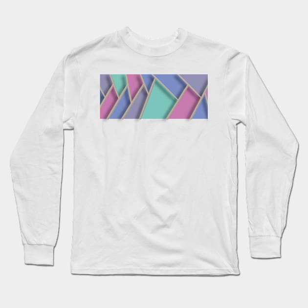 Color pattern stylish 3d Long Sleeve T-Shirt by Blueberry Pie 